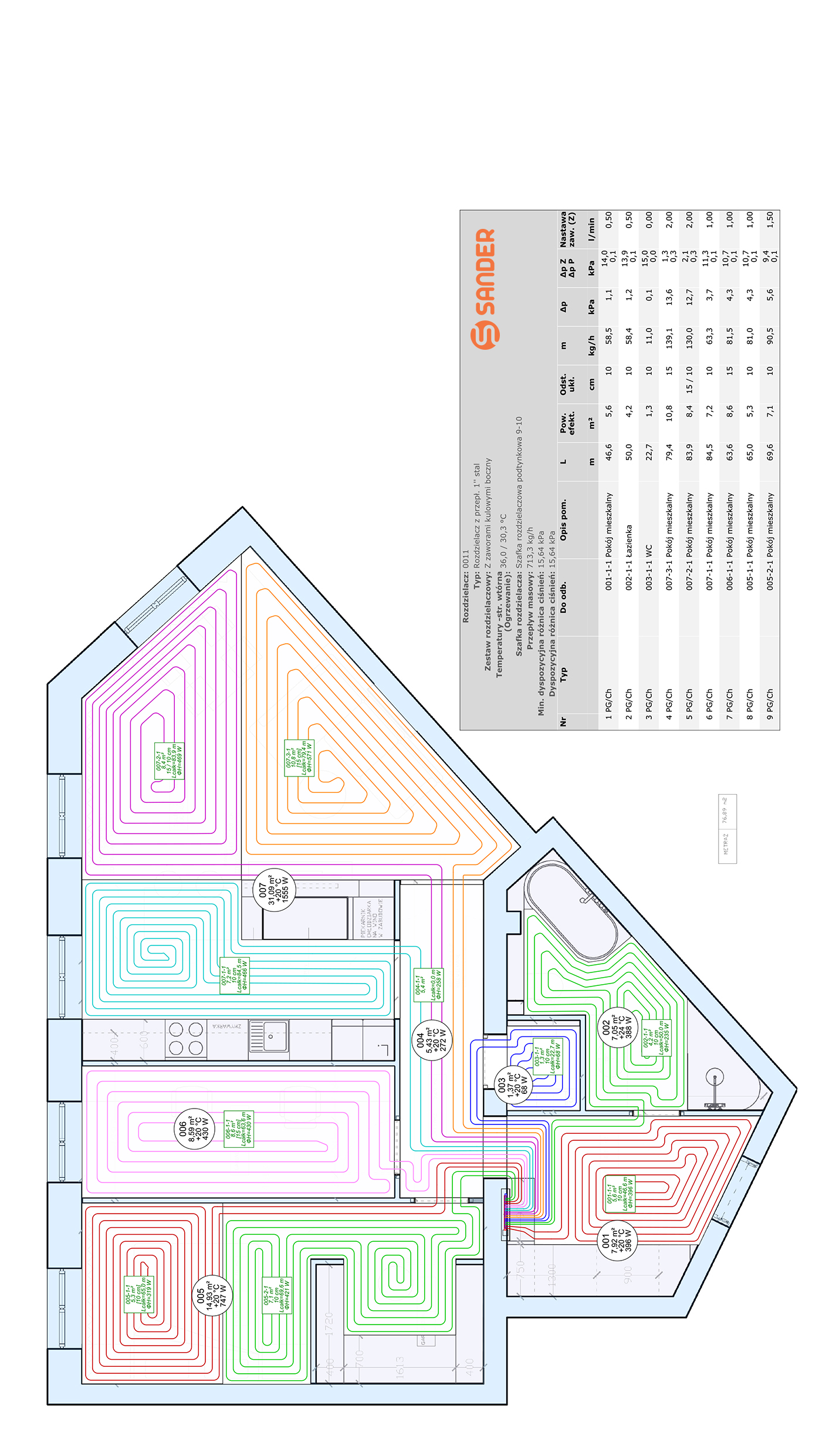 ogrzewanie podłogowe mokre projekt